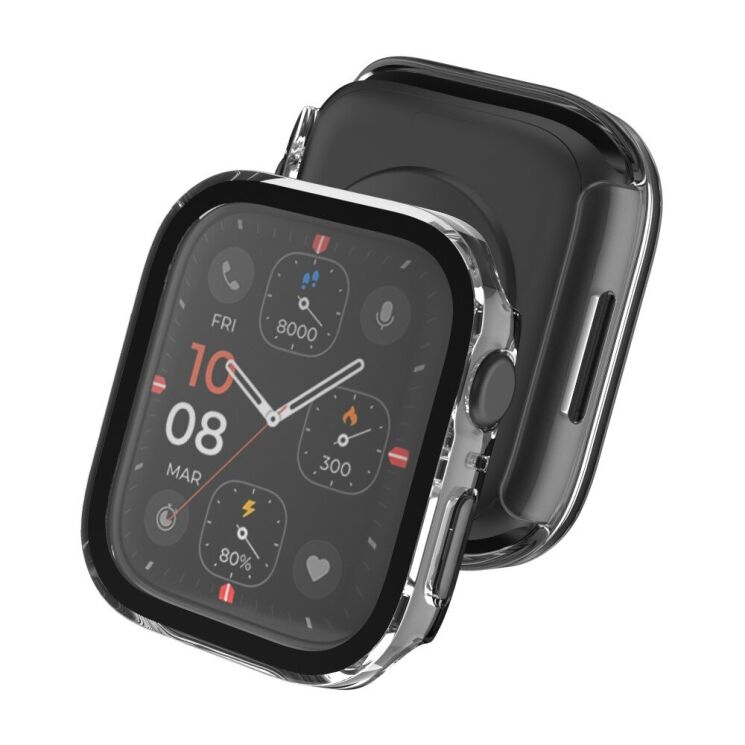 Захисний чохол Deexe Matte Fit для Apple Watch 45 mm (7 / 8 / 9 Series) - Transparent: фото 5 з 5