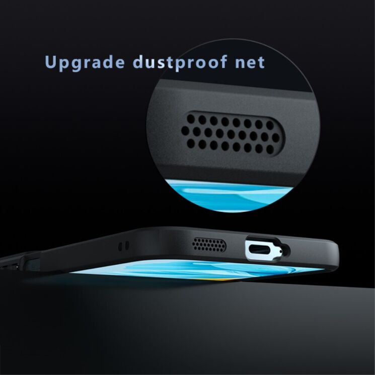 Захисний чохол Deexe Matte Skin для Honor 200 Lite - Transparent / Black: фото 6 з 12