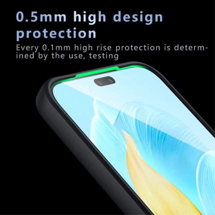 Захисний чохол Deexe Matte Skin для Honor 200 Lite - Transparent / Black: фото 5 з 12