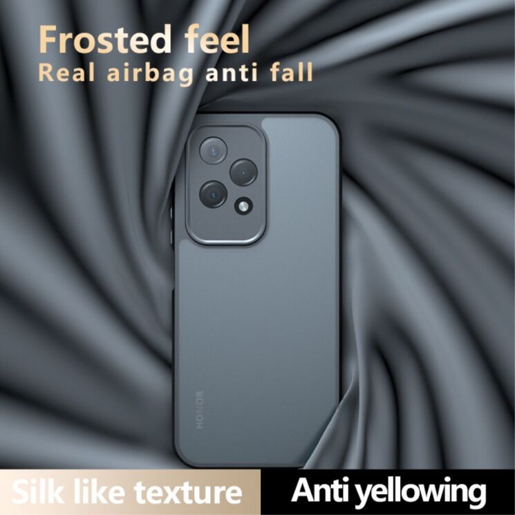 Захисний чохол Deexe Matte Skin для Honor 200 Lite - Transparent / Black: фото 9 з 12