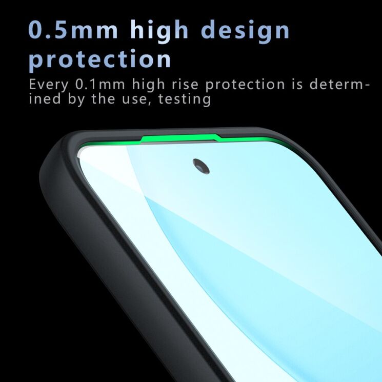 Захисний чохол Deexe Matte Skin для OPPO Reno 14 F/FS - Black: фото 6 з 10