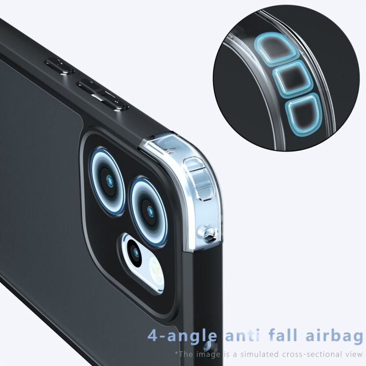 Захисний чохол Deexe Matte Skin для OPPO Reno 14 F/FS - Black: фото 4 з 10
