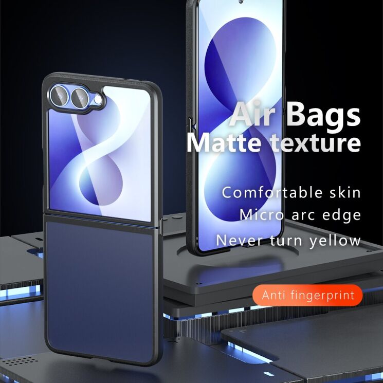 Захисний чохол Deexe Matte Skin (FF) для Samsung Galaxy Flip 8 - Transparent Black (423572TB) Захисний чохол Deexe Matte Skin (FF) для Samsung Galaxy Flip 8 - Transparent Black: фото 3 з 14