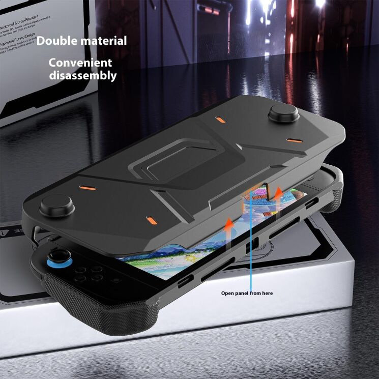 Захисний чохол Deexe Mecha Case для Nintendo Switch 2 - Black: фото 10 з 11