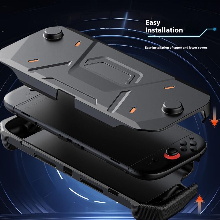 Захисний чохол Deexe Mecha Case для Nintendo Switch 2 - Black: фото 7 з 11