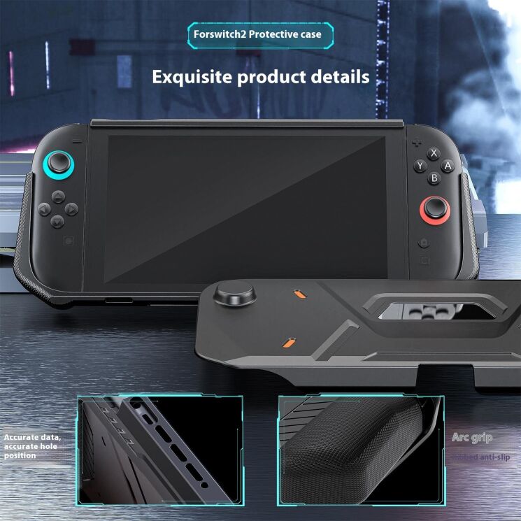 Захисний чохол Deexe Mecha Case для Nintendo Switch 2 - Black: фото 8 з 11