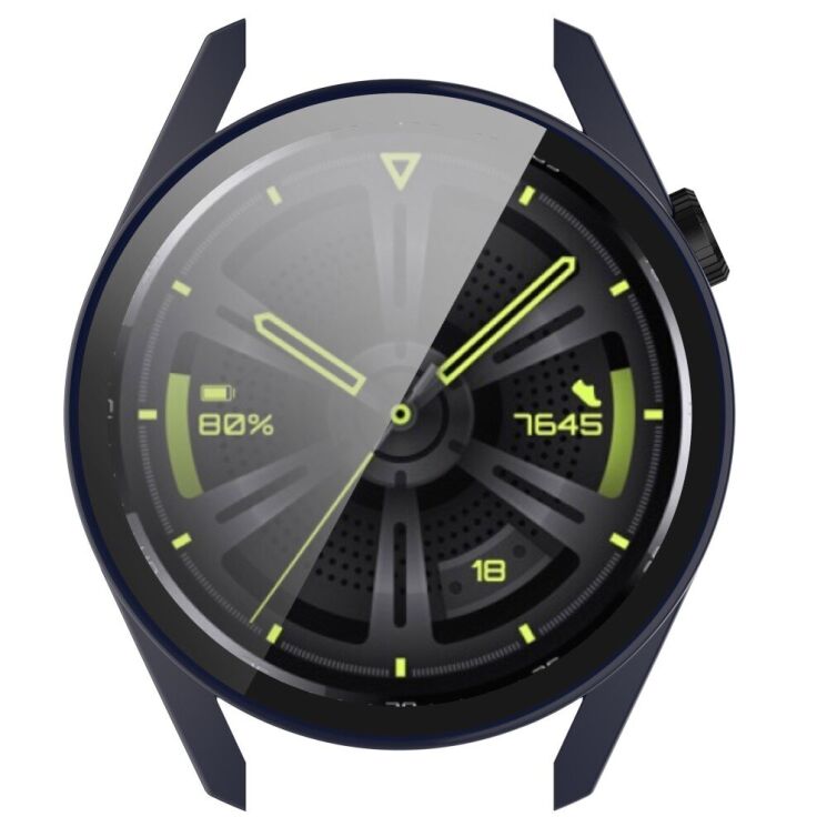 Защитный чехол Deexe Protective Frame для Huawei Watch GT 3 (46mm) - Dark Blue: фото 7 из 8