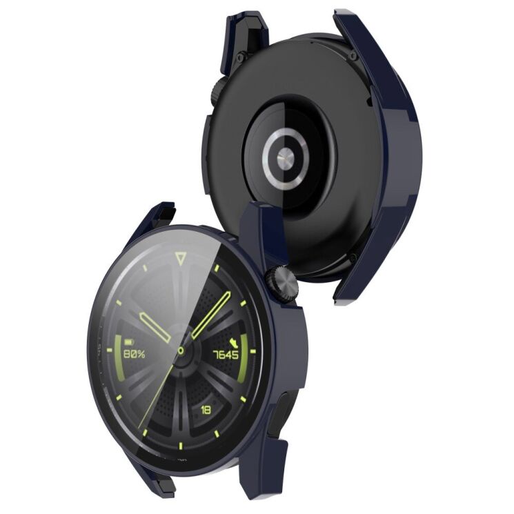 Защитный чехол Deexe Protective Frame для Huawei Watch GT 3 (46mm) - Dark Blue: фото 3 из 8