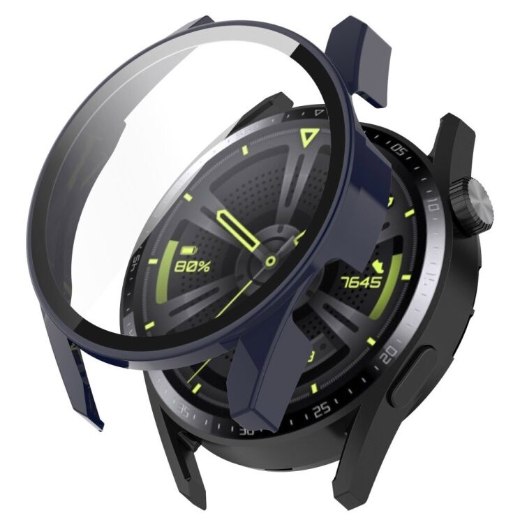 Защитный чехол Deexe Protective Frame для Huawei Watch GT 3 (46mm) - Dark Blue: фото 1 из 8