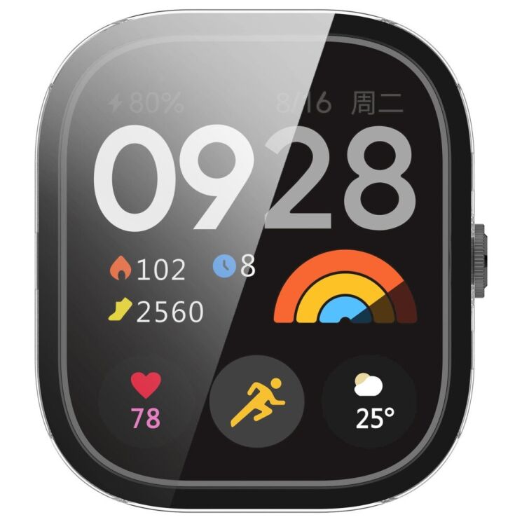 Защитный чехол Deexe Protective Frame для Xiaomi Redmi Watch 4 - Transparent: фото 6 из 8