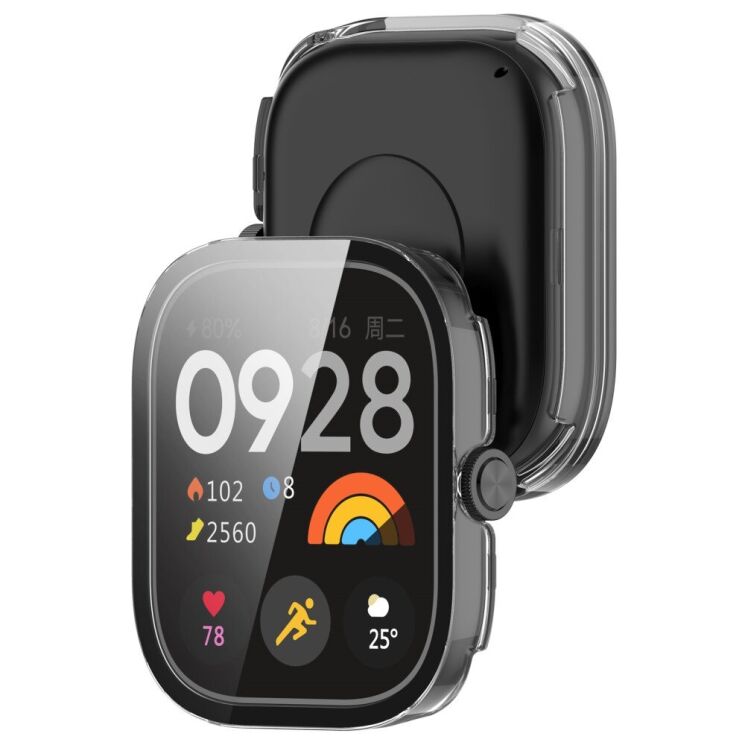 Защитный чехол Deexe Protective Frame для Xiaomi Redmi Watch 4 - Transparent: фото 7 из 8