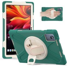 Захисний чохол Deexe Rotation Hybrid для Lenovo Tab K11 Plus - Emerald Green: фото 1 з 13