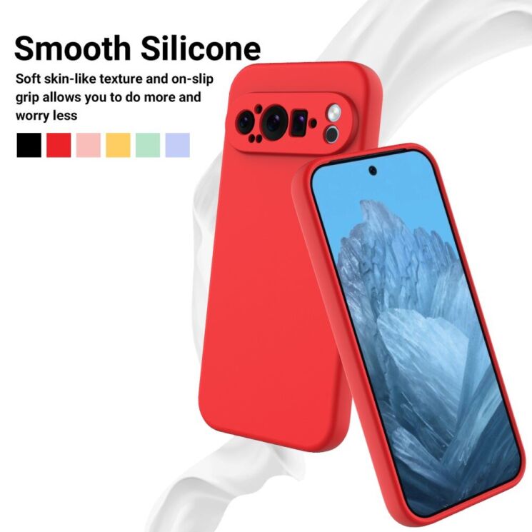 Защитный чехол Deexe Silicone Case для Google Pixel 9 Pro XL - Black: фото 3 из 8
