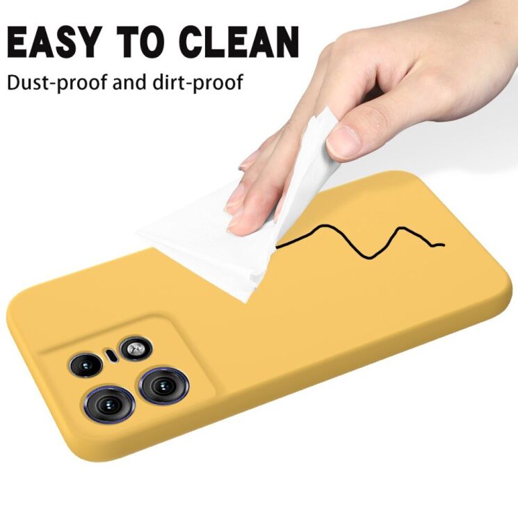 Защитный чехол Deexe Silicone Case для Motorola Edge 50 Pro - Black: фото 7 из 8