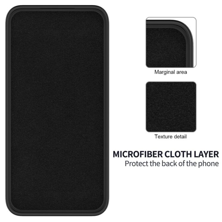 Защитный чехол Deexe Silicone Case для Motorola Edge 50 Pro - Black: фото 8 из 8