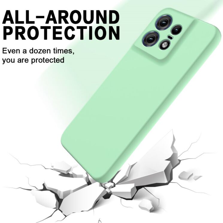Защитный чехол Deexe Silicone Case для Motorola Edge 50 Pro - Black: фото 3 из 8