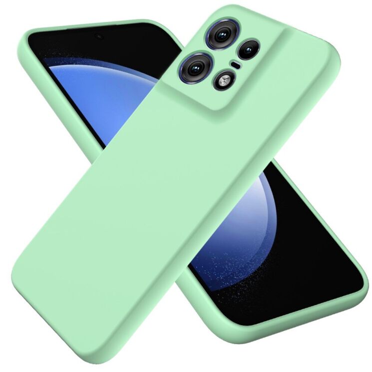 Захисний чохол Deexe Silicone Case для Motorola Edge 50 Pro - Green: фото 1 з 8