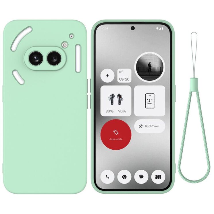 Защитный чехол Deexe Silicone Case для Nothing Phone (2a) - Green: фото 1 из 8