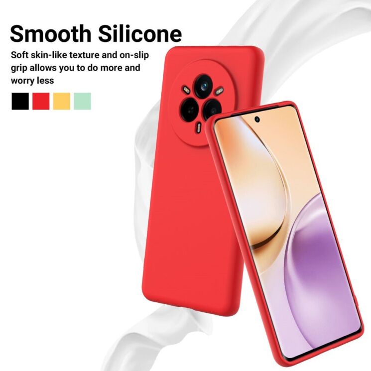 Защитный чехол Deexe Silicone Case для Realme 14 Pro Plus - Yellow: фото 3 из 8