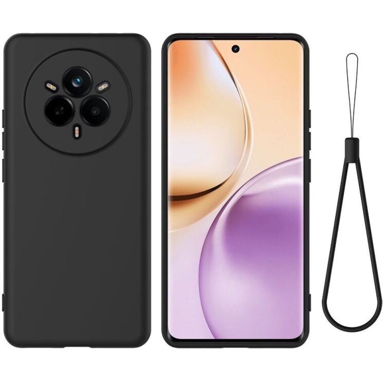 Защитный чехол Deexe Silicone Case для Realme 14 Pro Plus - Black: фото 1 из 8