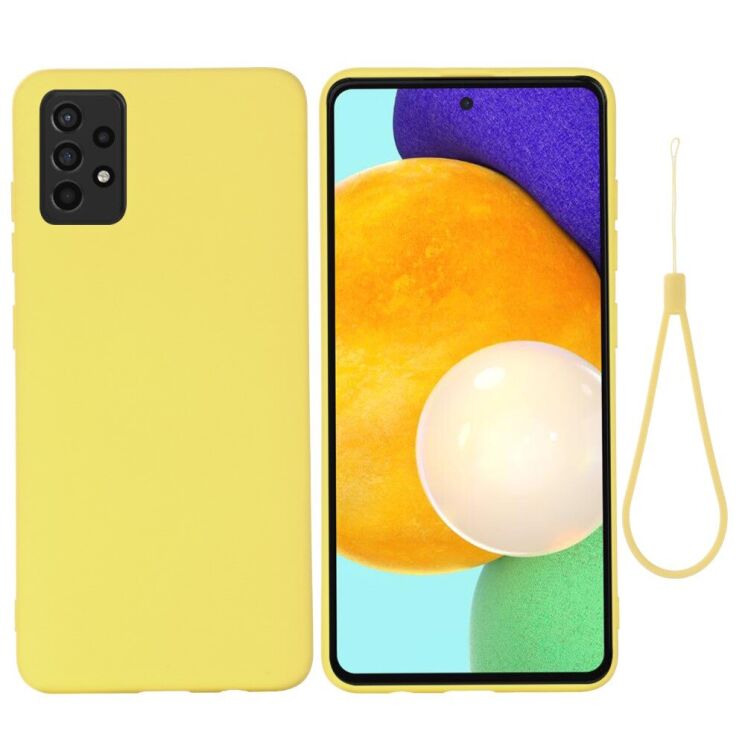 Защитный чехол Deexe Silicone Case для Samsung Galaxy A52 (A525) / A52s (A528) - Yellow: фото 2 из 6