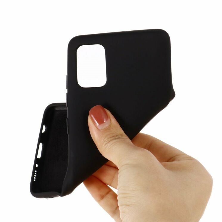Защитный чехол Deexe Silicone Case для Samsung Galaxy A71 (A715) - Black: фото 3 из 5