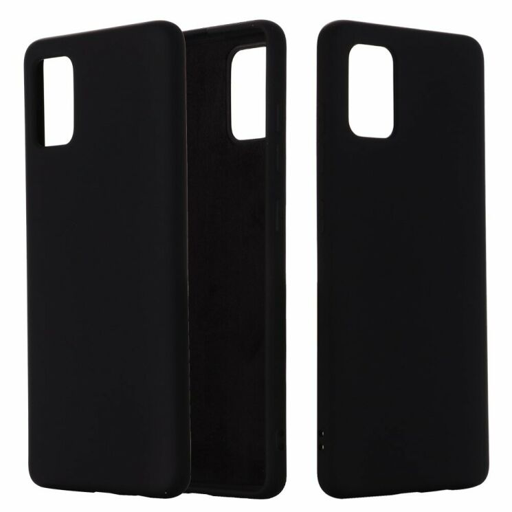 Защитный чехол Deexe Silicone Case для Samsung Galaxy A71 (A715) - Black: фото 1 из 5