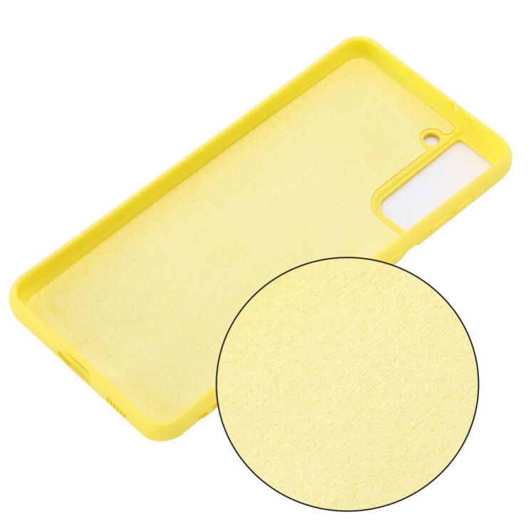 Защитный чехол Deexe Silicone Case для Samsung Galaxy S21 - Yellow: фото 3 из 6