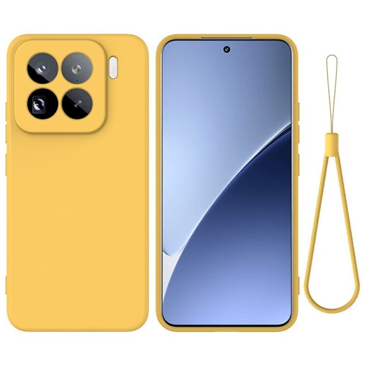 Защитный чехол Deexe Silicone Case для Xiaomi 15 Pro - Yellow: фото 1 из 8