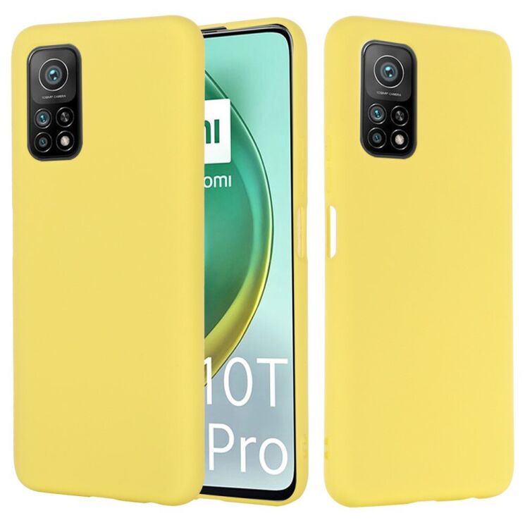 Защитный чехол Deexe Silicone Case для Xiaomi Mi 10T / Mi 10T Pro - Yellow: фото 1 из 6