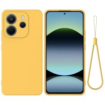 Защитный чехол Deexe Silicone Case для Xiaomi Redmi Note 14 4G - Yellow: фото 1 из 9