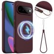 Защитный чехол Deexe Silicone Case with MagSafe для Google Pixel 11 Pro XL - Wine Red (426008WR)