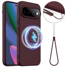Защитный чехол Deexe Silicone Case with MagSafe для Google Pixel 11 Pro XL - Wine Red: фото 1 из 9