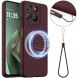 Защитный чехол Deexe Silicone Case with MagSafe для Motorola Moto G57 / G57 Power / G67 Power - Wine Red (403305WR). Фото 1 из 9