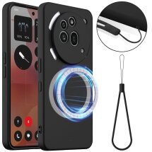 Защитный чехол Deexe Silicone Case with MagSafe для Nothing Phone (3a) Pro - Black: фото 1 из 8