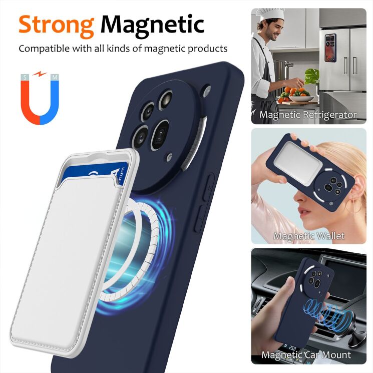Защитный чехол Deexe Silicone Case with MagSafe для Nothing Phone (3a) Pro - Black: фото 3 из 8