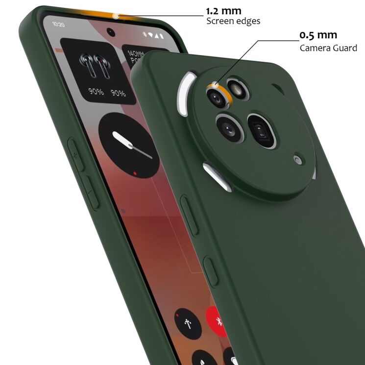 Защитный чехол Deexe Silicone Case with MagSafe для Nothing Phone (3a) Pro - Black: фото 6 из 8