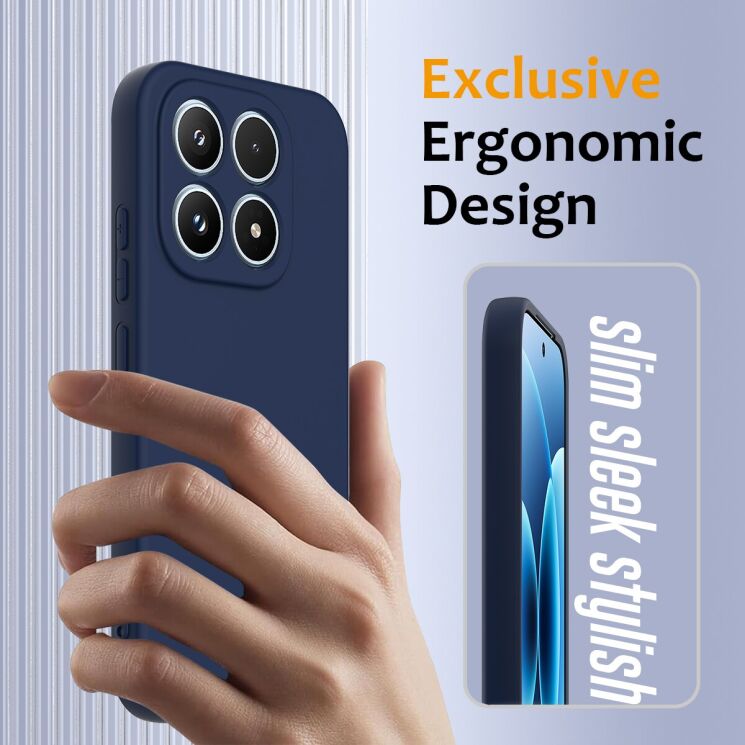 Захисний чохол Deexe Silicone Case with MagSafe для Xiaomi 17 - Black: фото 5 з 9