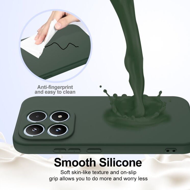 Захисний чохол Deexe Silicone Case with MagSafe для Xiaomi 17 - Black: фото 6 з 9