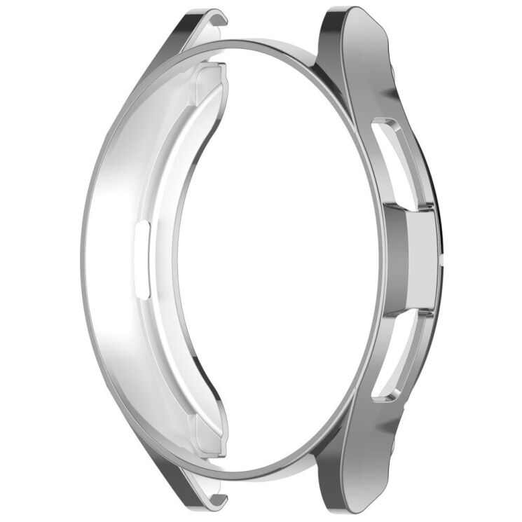 Захисний чохол Deexe Silicone Frame для Samsung Galaxy Watch 6 Classic (47mm) - Silver: фото 2 з 8