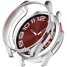 Захисний чохол Deexe Silicone Frame для Samsung Galaxy Watch 6 Classic (47mm) - Silver: фото 1 з 8