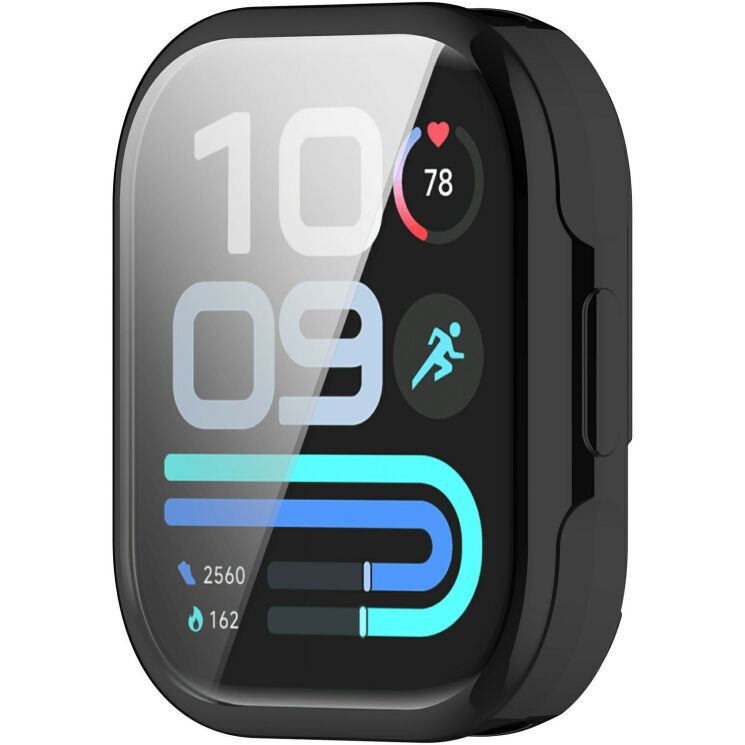 Захисний чохол Deexe Silicone Frame для Xiaomi Redmi Watch 6 Lite - Black: фото 3 з 6
