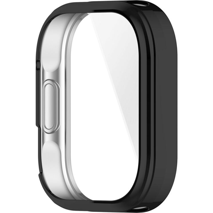 Захисний чохол Deexe Silicone Frame для Xiaomi Redmi Watch 6 Lite - Black: фото 5 з 6