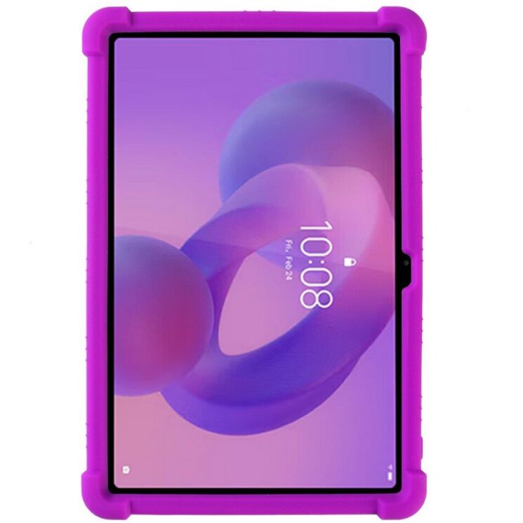 Захисний чохол Deexe Silicone Kickstand для Lenovo Tab K11 Gen 2 / Idea Tab (TB336) - Purple: фото 3 з 10
