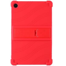Защитный чехол Deexe Silicone Kickstand для Samsung Galaxy Tab A9 Plus (X210/216) - Red: фото 1 из 7