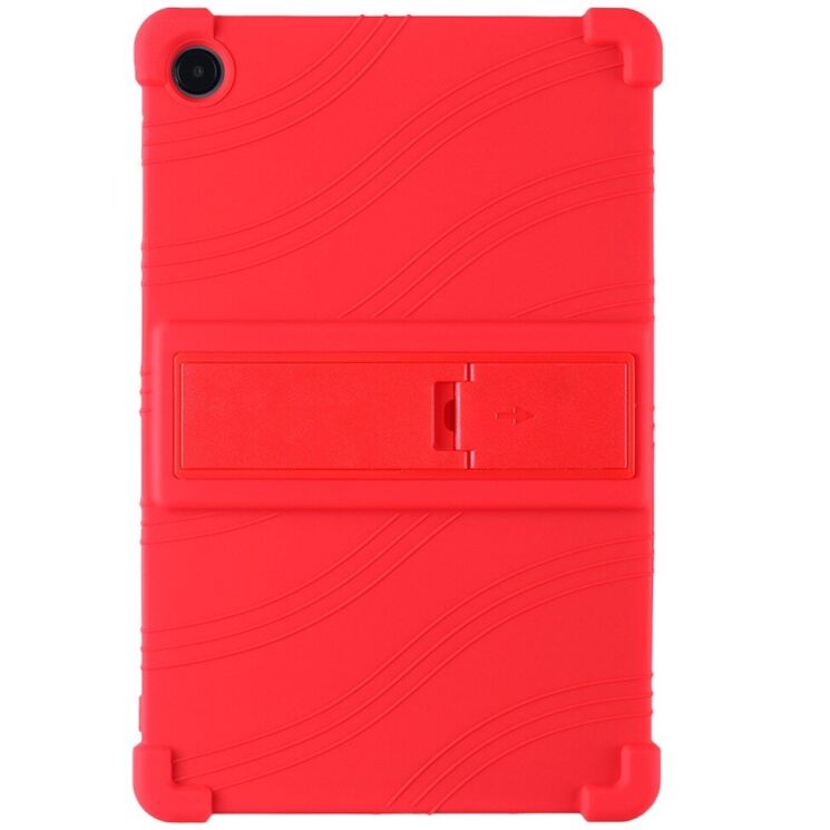 Защитный чехол Deexe Silicone Kickstand для Samsung Galaxy Tab A9 Plus (X210/216) - Red: фото 1 из 7