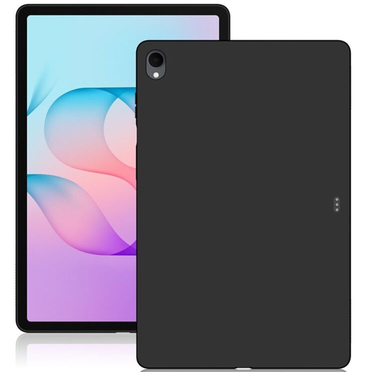 Защитный чехол Deexe Silicone Shell для Samsung Galaxy Tab S12 Plus - Black: фото 1 из 8