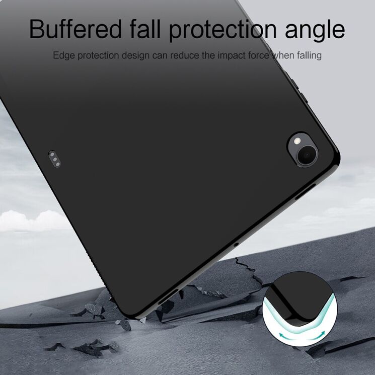 Защитный чехол Deexe Silicone Shell для Samsung Galaxy Tab S12 Plus - Black: фото 4 из 8