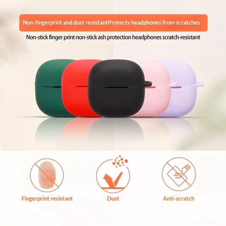 Захисний чохол Deexe Silicone Sleeve для Xiaomi Redmi Buds 8 Lite - Blackish Green: фото 12 з 13