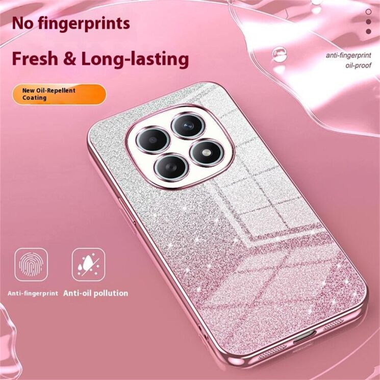 Защитный чехол Deexe Sparkles Cover для Xiaomi Redmi Note 15 5G / Poco M8 5G - Pink: фото 4 из 7